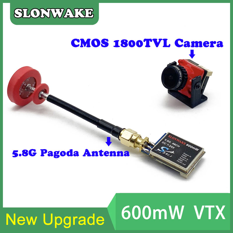 5,8G 48CH 600mW VTX-CAM ajusta - Fpv Drone Camera reseña y precio
