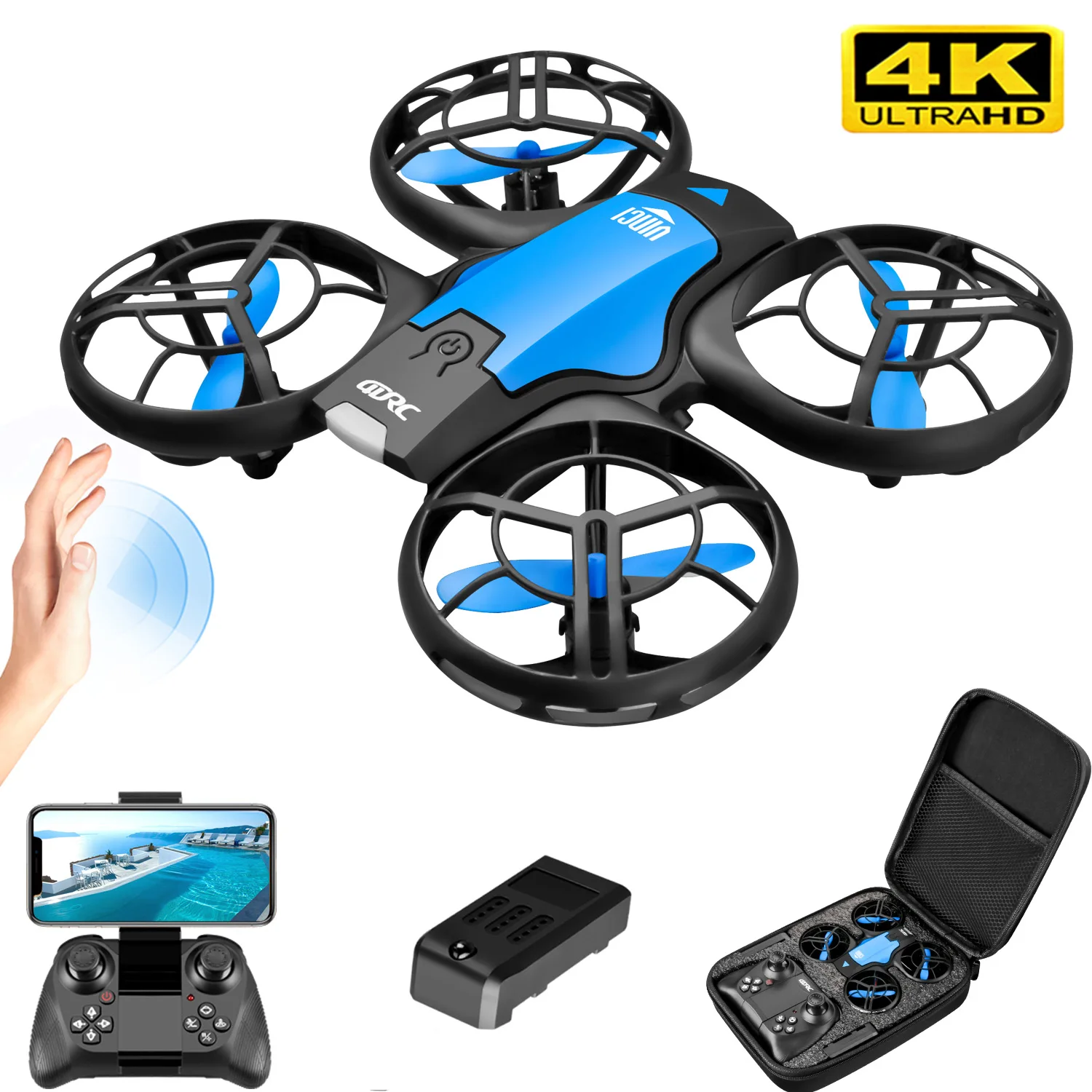 Nuevo Mini Dron V8 4K Profesio - Drone Rc App reseña y precio