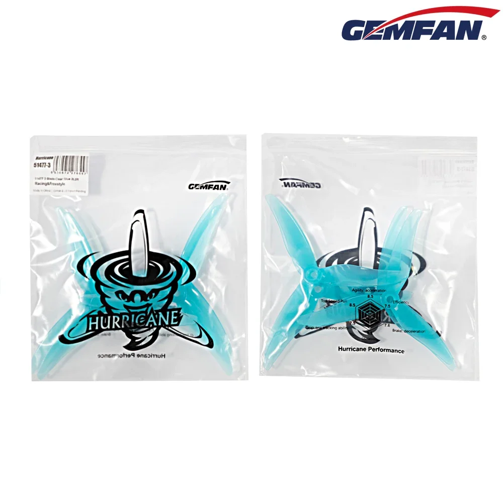 10 pares (10CW + 10CCW) Gemfan - Drone Rc Diy reseña y precio