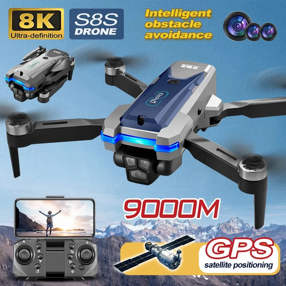 Dron plegable S8S con GPS, 5G, - Gps Module Drone reseña y precio